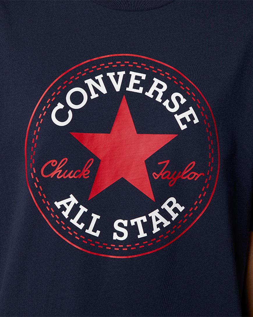 T-Shirts Converse Go-To All Star Patch Standard Fit Damske Obsidian | SK 11XBLN1